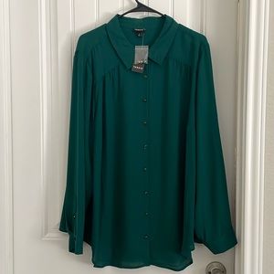 New Torrid Blouse Button Down